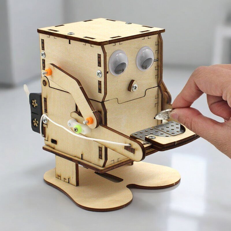Stem Robotics Kit - Robot de Madera para Armar, Modelo