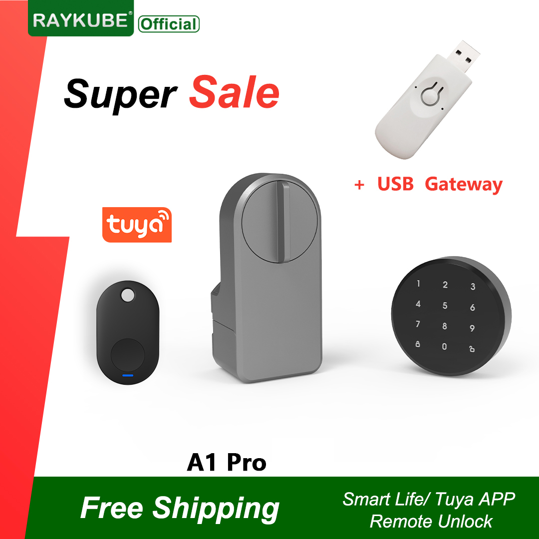 Smart Door Lock Wifi - RAYKUBE A1 Pro Tuya BEL juego