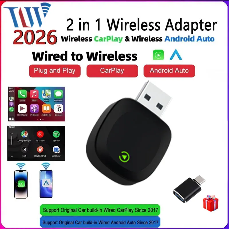 Wifi Smart Plug - Adaptador Inalámbrico para Auto TrolinkTek CarPlay