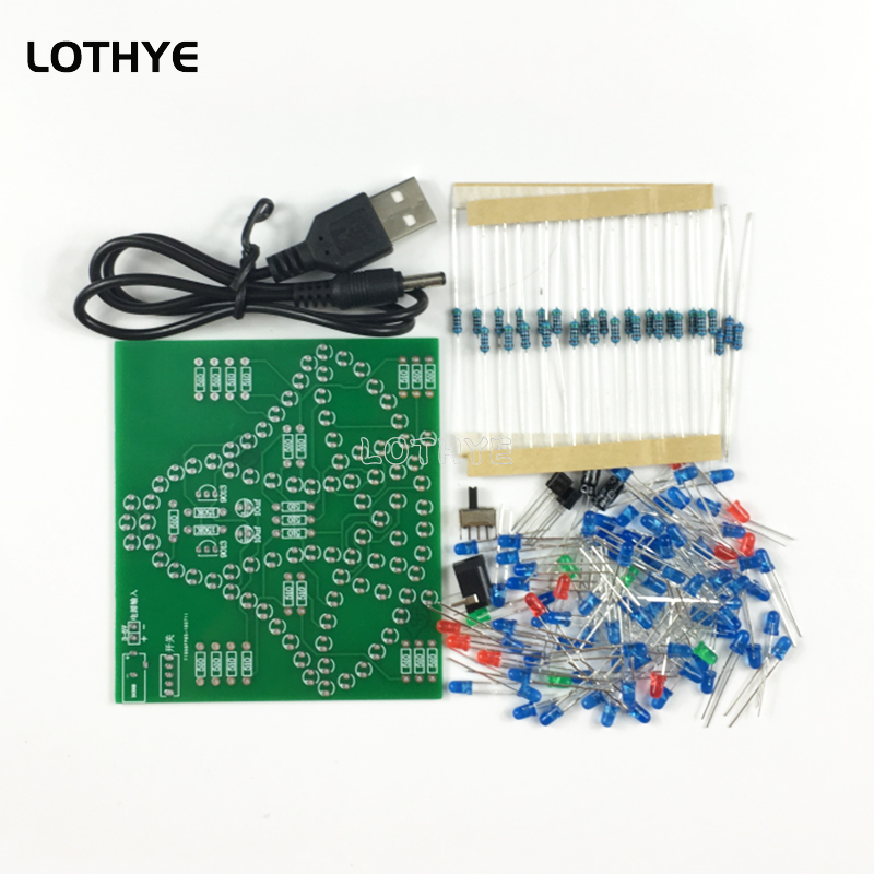 DC 3-5V luz LED columpio caril - Electronics Project Kit reseña y precio