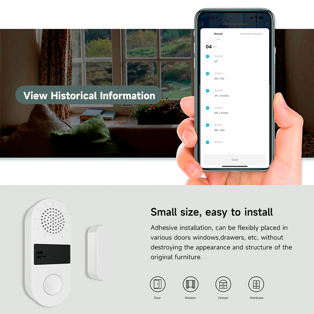 Sensor de Contacto Inalámbrico - Smart Home Automation Kit reseña y precio